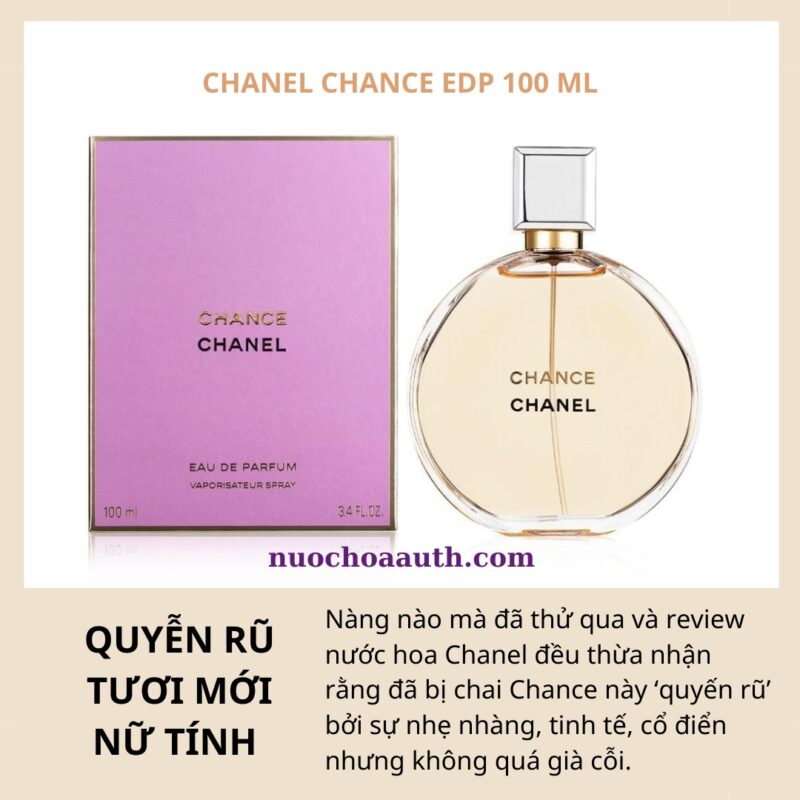 nuoc hoa Chanel Chance EDP 100 ml - Nước Hoa Auth